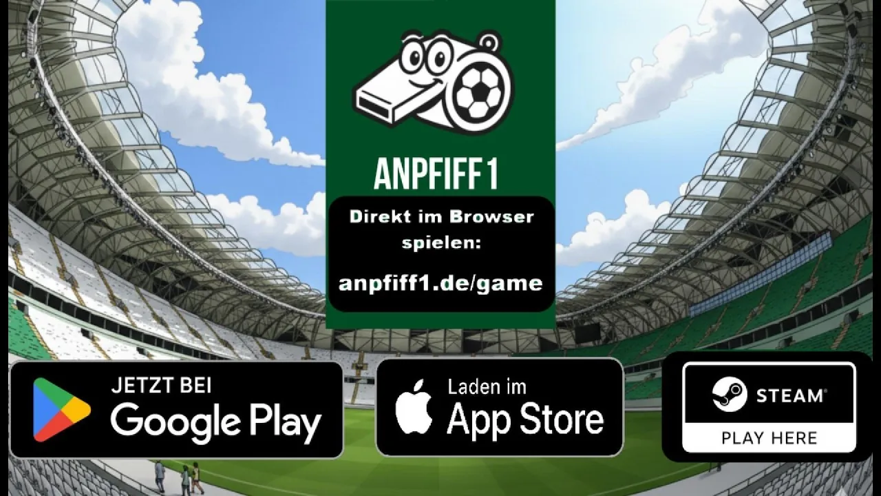 Anpfiff1 - Retro Fußballmanager | Offizieller Trailer
